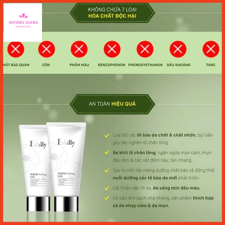 Gel tẩy da chết dưỡng ẩm và làm sáng da Edally Hàn Quốc - Smoothing Peeling Gel 120ml