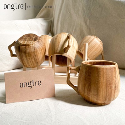 Cốc Tre Có Quai ONGTRE, Ly Trà, Ly Cà Phê, Quà Tặng Handmade, Decor Phòng Khách