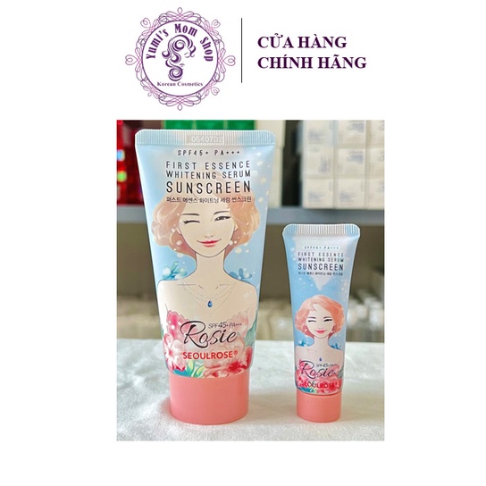 Kem Chống nắng Rosie Seoul Rose First Essence Whitening Serum Sunscreen