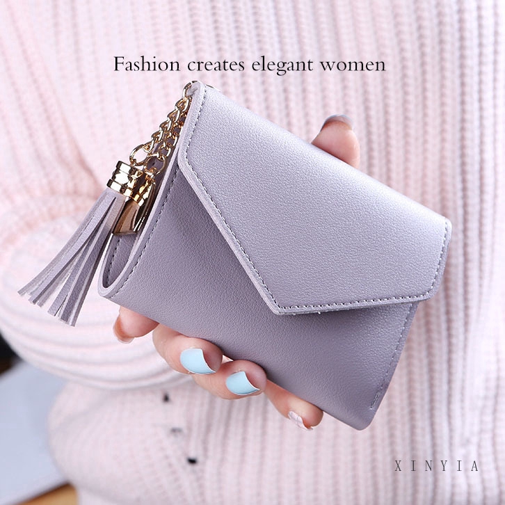 Ví cầm tay mini xếp nếp kiểu dáng thời trang cho nữ