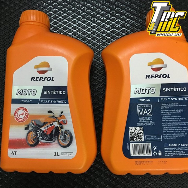 Nhớt Repsol Sintetico 4T 10w40 1000ml