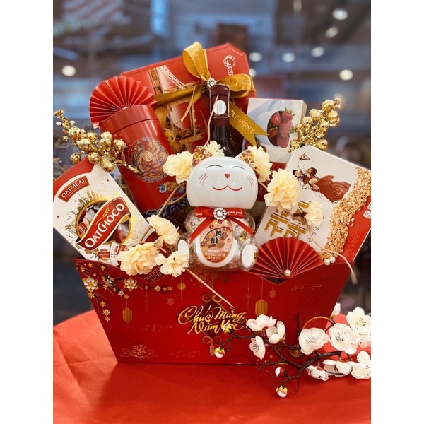 Giỏ Quà Tết Sang Trọng Cao Cấp Dùng Cho Làm Quà biếu Tiết Năm 2022 | BigBuy360 - bigbuy360.vn