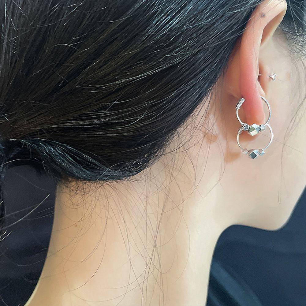 Khuyên Tai Thiết Kế Đơn Giản Thời Trang Cho Nữ MXMUSTY|Khuyên Tai Nữ Trang Dáng Tròn Đính Ngọc Trai