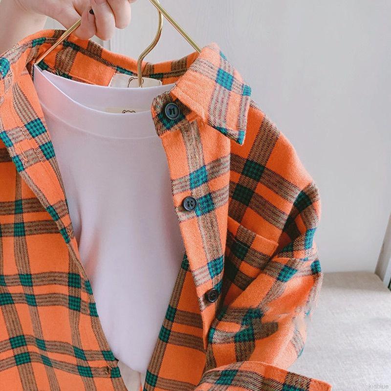 Áo Sơ Mi Tay Dài Phong Cách Hàn Quốc Cho Bé Trai