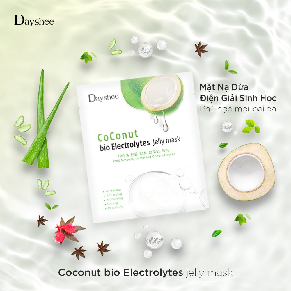 𝐌𝐚̣̆𝐭 𝐍𝐚̣ Coconut Bio Electrolytes Jelly Mask | 𝐃𝐚𝐲𝐬𝐡𝐞𝐞 𝐉𝐞𝐥𝐥𝐲 𝐌𝐚𝐬𝐤