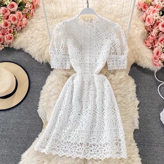 Váy ren mềm 2 lớp