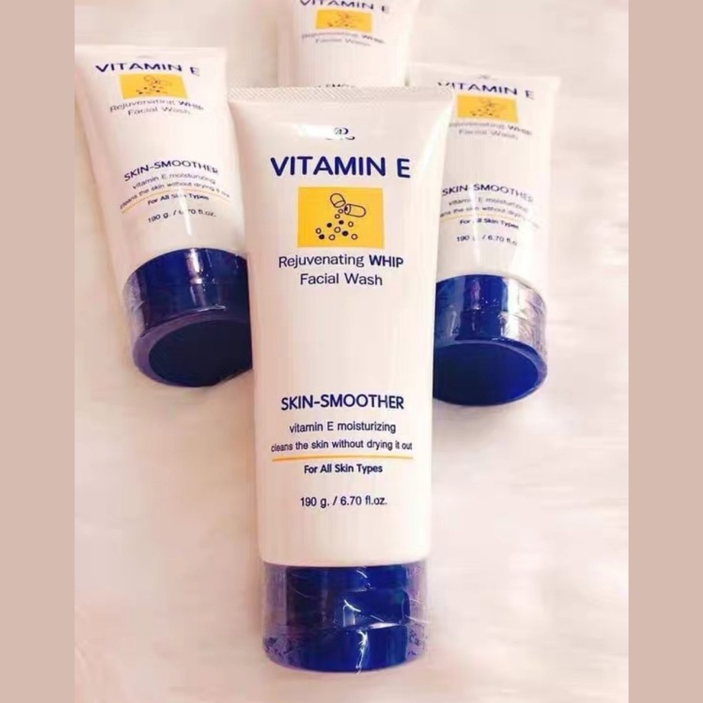 Sữa Rửa Mặt Vitamin E 190g - Thái Lan, Thành phần vitamin E cho da mềm mịn tự nhiên RM02 | BigBuy360 - bigbuy360.vn