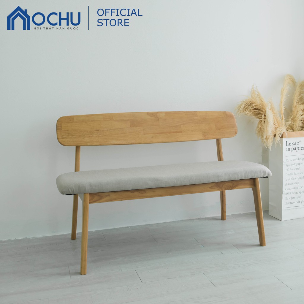 Ghế Gỗ Băng Dài Gỗ Cao Su OCHU - Iamar Chair M - Natural