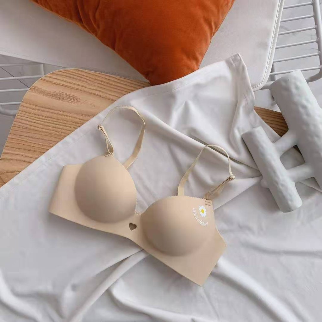 ÁO LÓT NÂNG NGỰC CAO CẤP + ÁO LÓT NÂNG NGỰC KHÔNG GỌNG ĐÚC SU HỌA TIẾT BÔNG CÚC CÚP SÉO - MÃ 688#