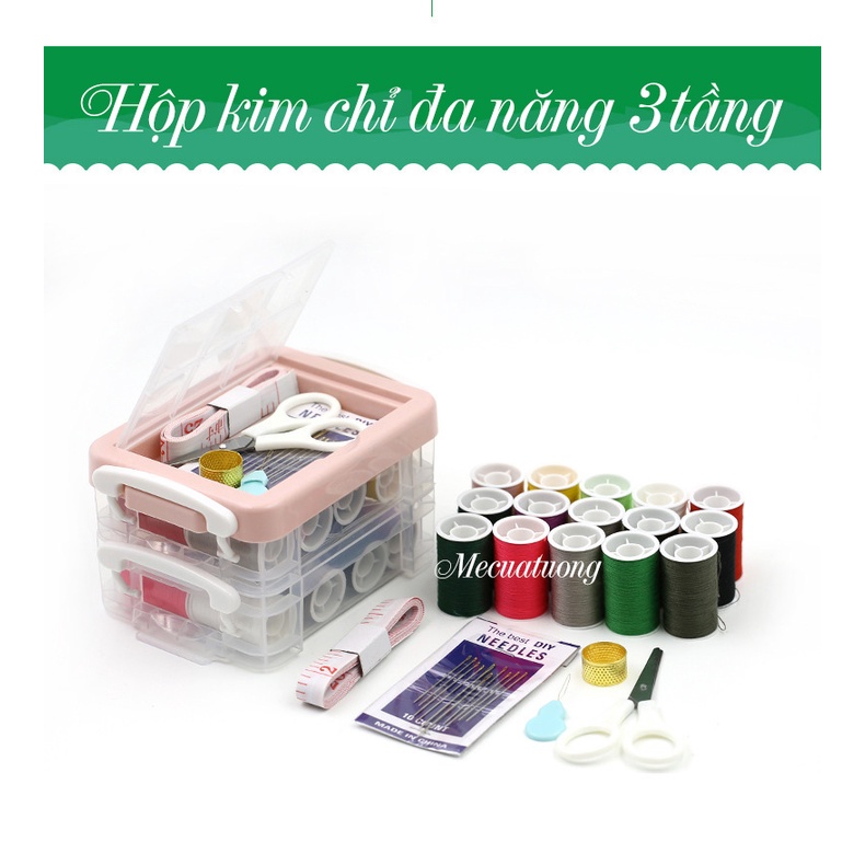 Bộ hộp kim chỉ may vá đa năng