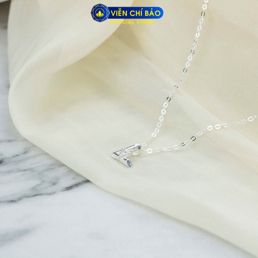 Dây chuyền bạc nữ LV chất liệu bạc 925 thời trang phụ kiện trang sức Viễn Chí Bảo D400805