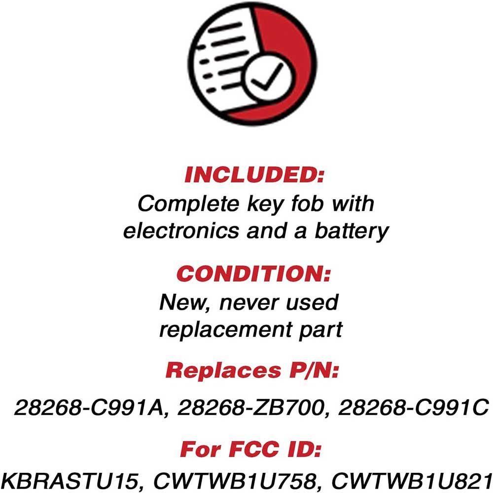 JONYE Chìa Khóa Điều Khiển Từ Xa 315MHz CWTWB1U821 CWTWB1U758 Cho 2003 2004 2005 2006 2007 Nissan