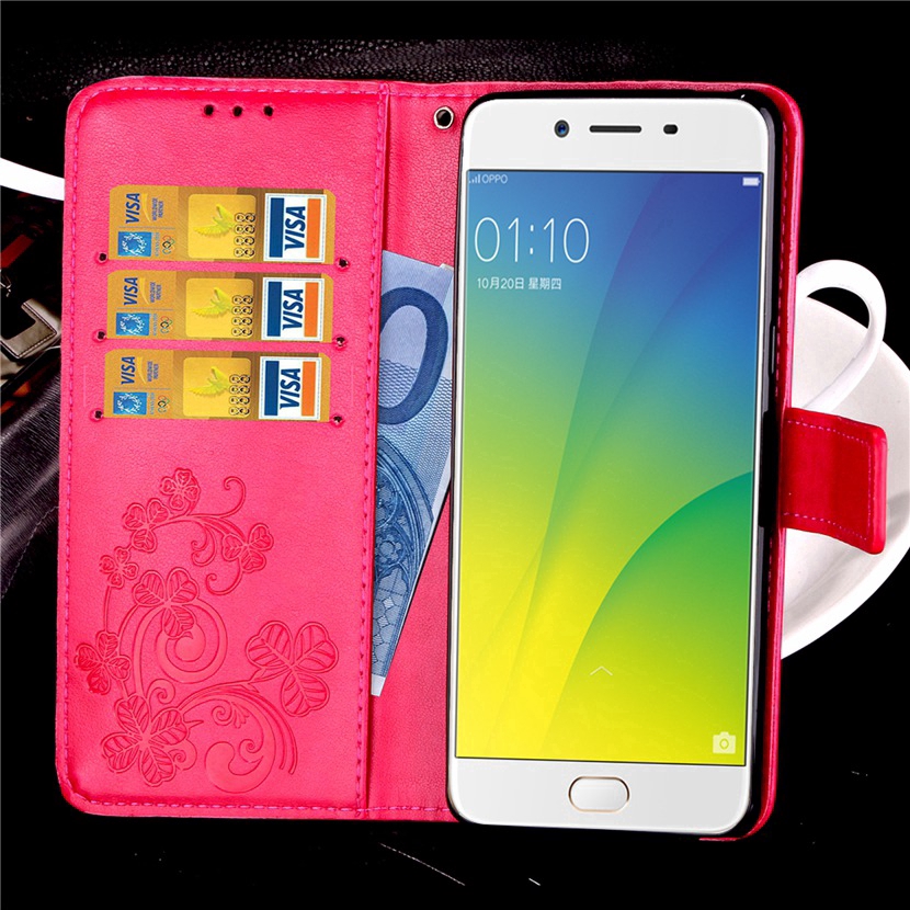 Bao da điện thoại in họa tiết hoa 3D cho OPPO F1 F3 Plus