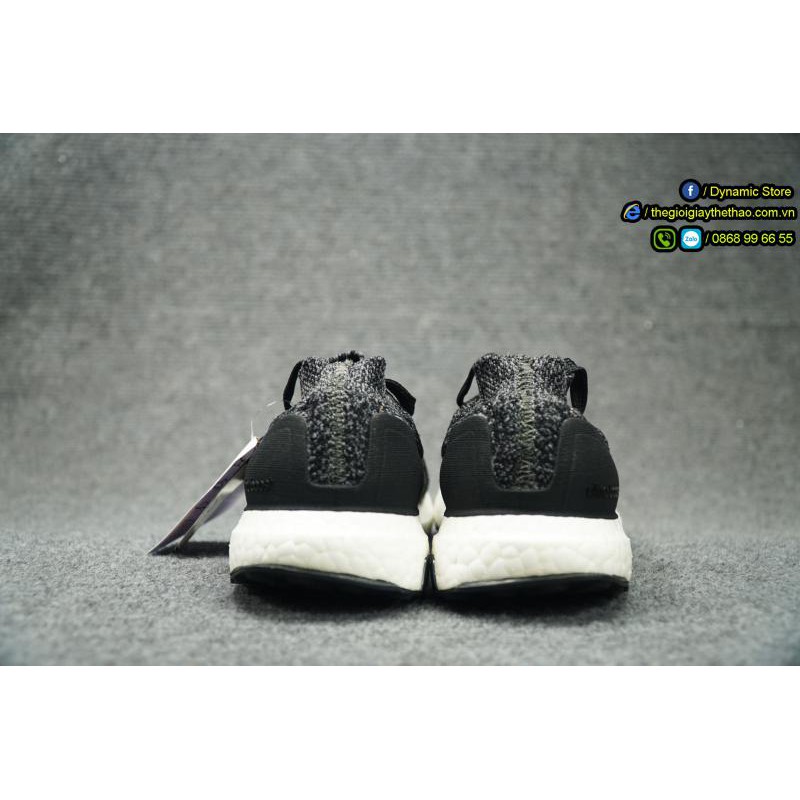 Giày Ultra Boost Uncaged Black Grey Three Real Boost