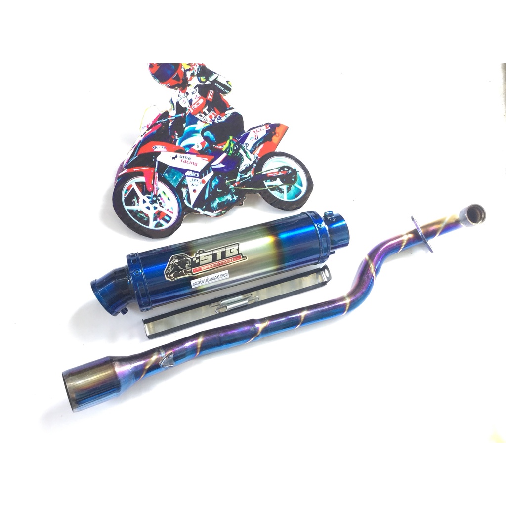 Bộ pô stb titan full cỔ titan WAVE, SI, exciter, winer, sonic
