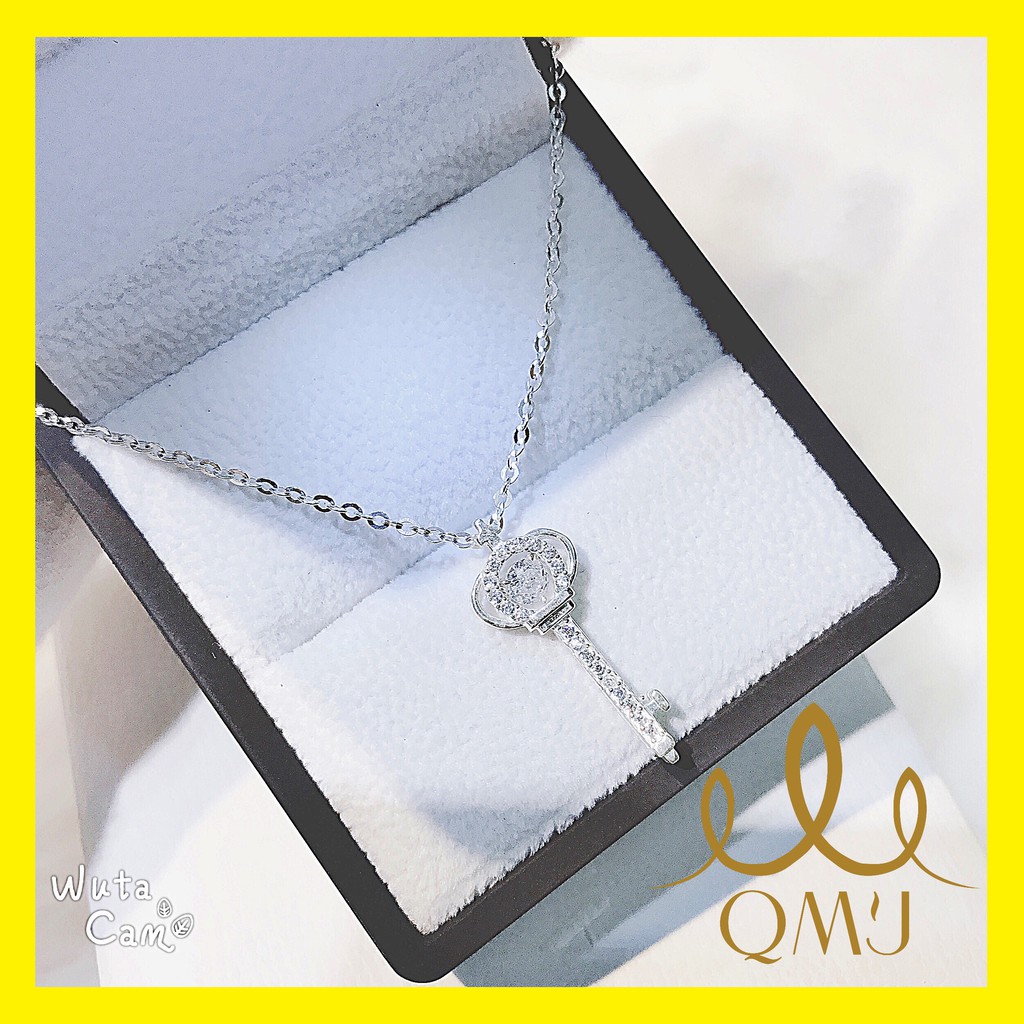 💖FREESHIP- Dây chuyền CHÌA KHÓA VƯƠNG MIỆNG đá nhảy siêu đáng yêu, Bạc 925 chuẩn cao cấp được gia công tinh sảo