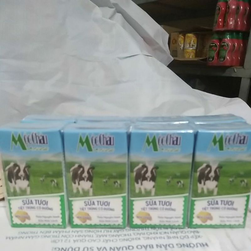 lốc 4 hộp sữa tươi Mộc Châu MILK 110ml