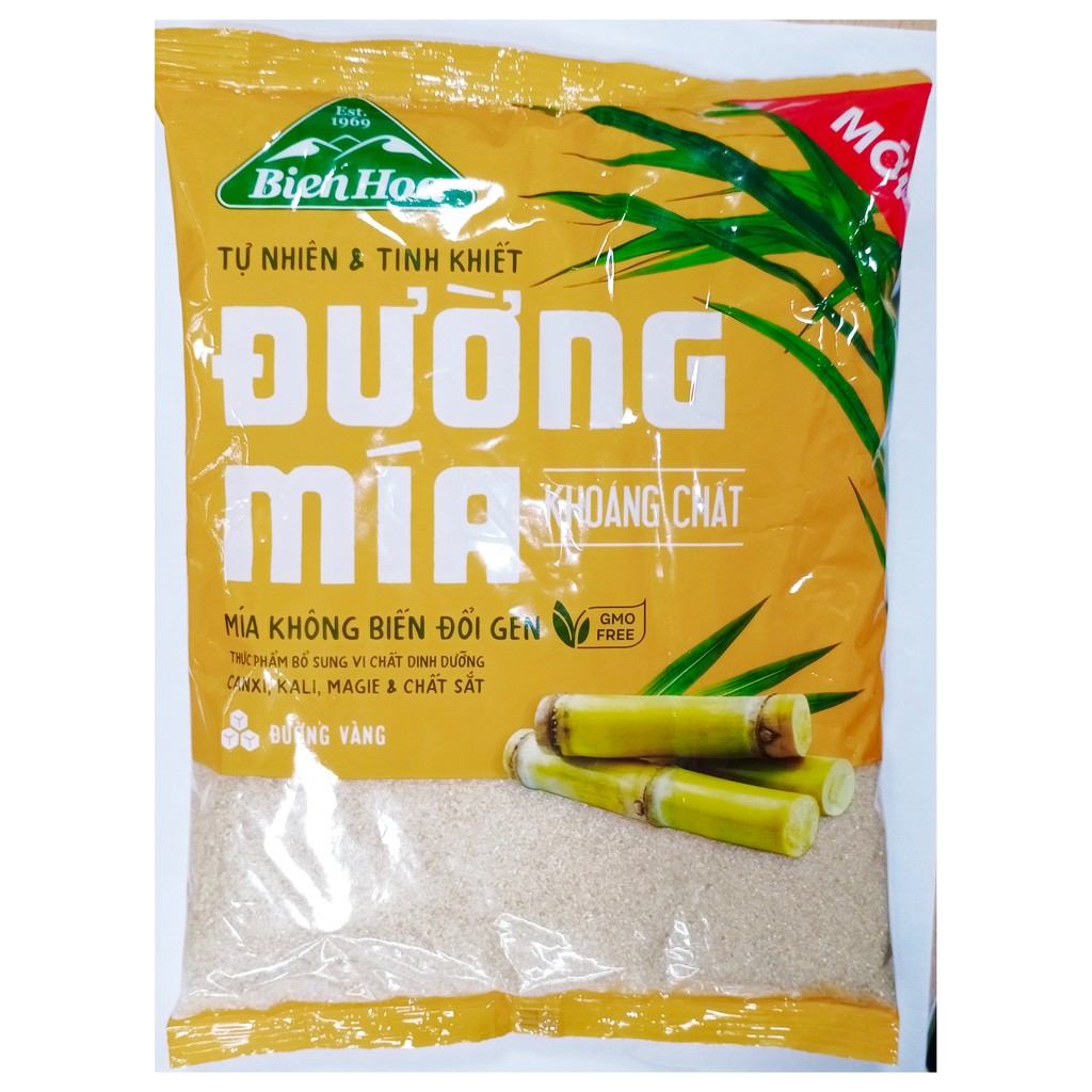 COMBO 3 GÓI ĐƯỜNG MÍA VÀNG THIÊN NHIÊN BIÊN HÒA/ ĐƯỜNG VÀNG - gói 1kg