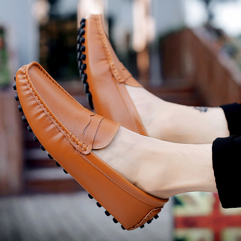 Giày Lười Chất Liệu Da Size Lớn 45 46 47 48 49 50 Cho Nam