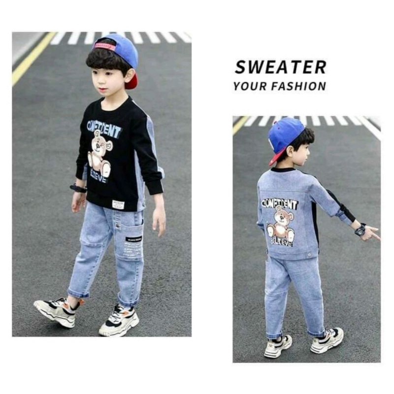 Set bò hip hop bụi cho bé