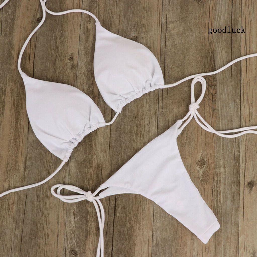 Bộ Bikini 2 Mảnh Màu Sắc Đơn Giản Thời Trang Cho Nữ | BigBuy360 - bigbuy360.vn