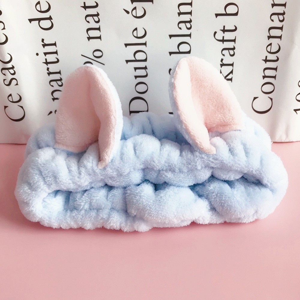 Băng đô rửa mặt, cài tóc turban nữ tai mèo 3D cute vải nhung chất đẹp mềm mượt Store4girls