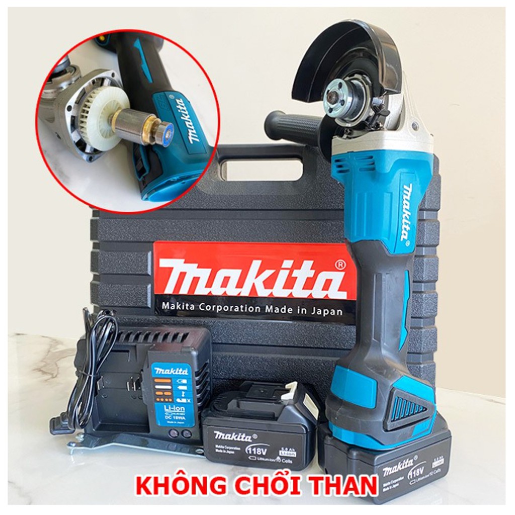 [Mua 1 Được 2] Máy Mài Pin Makita 118V Tặng Bộ Lưỡi Cưa Xích Gắn Máy Mài ChainSaw - Máy Mài Góc, Máy Cắt Cầm Tay