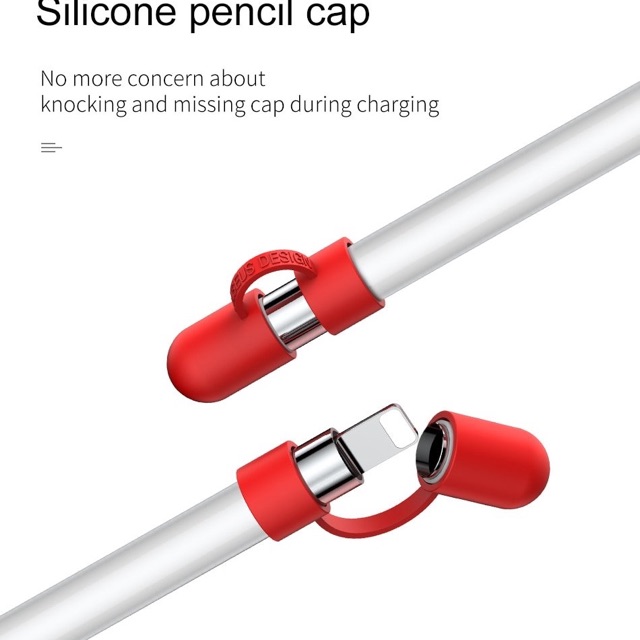 Đế  cắm dựng , giữ chống lăn rơi cho bút cảm ứng Apple Pencil chính hãng Baseus Pencil Silicone Holder kiêm chặn giấy