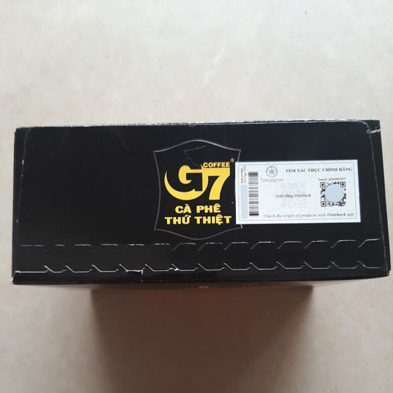 Cà phê Đen G7 2in1 - Hộp 15 gói 16gr có tem Chính Hãng