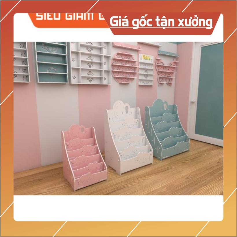 Kệ sách cho bé hình Voi dễ thương đựng đồ đa năng ( 3 kích thước ) (Khắc tên miễn phí )