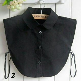 Cổ sơ mi rời màu đen