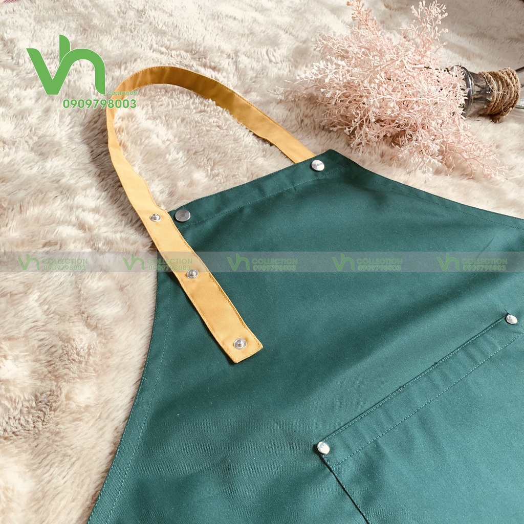 tạp dề pha chế tạp dề phục vụ free size dành cho Nam Nữ làm đồng phục