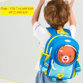 ba lô cho bé mầm non hình phi hành gia - siêu nhẹ cao cấp