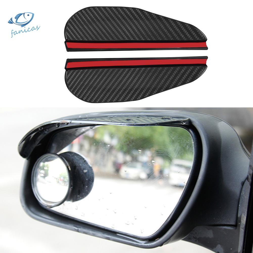 2 Tấm Che Mưa Kính Chiếu Hậu Sợi Carbon Cho Xe Hơi