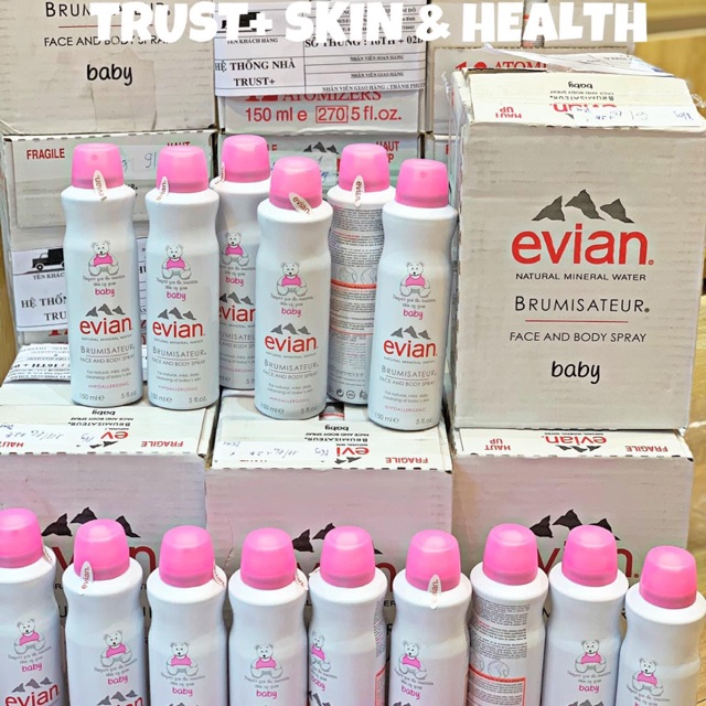 Xịt khoáng Evian nổi tiếng nhất nhì tại Pháp
