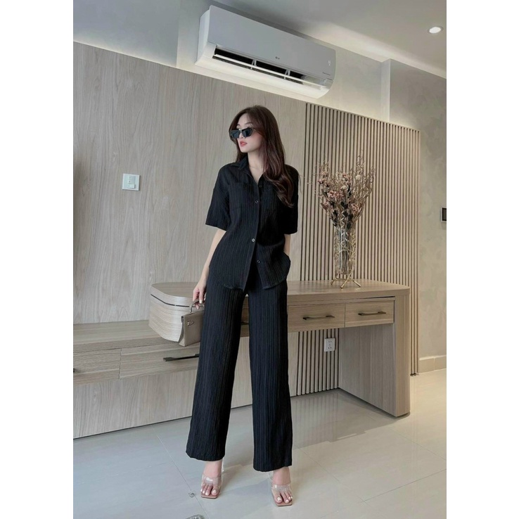 MẪU HOT SÉT SƠ MI XỐP NHĂN DÁNG DÀI SIÊU SANG CHẢNH DX