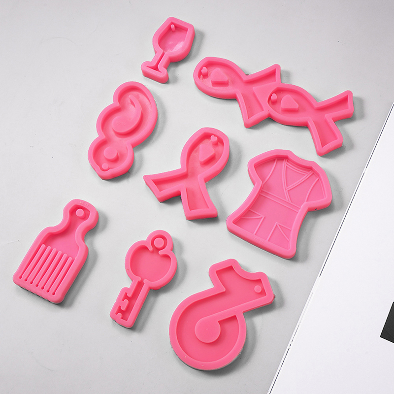 [ProsperityUs] Music Note Silicone Mold Clothes Cup Scarf Shape Keychain Mold Cake Decor Tool