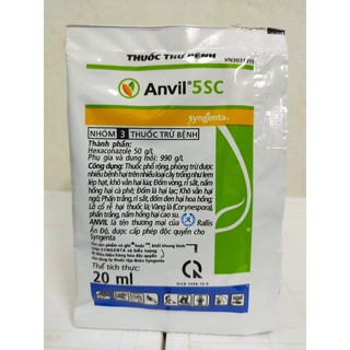 set 3 gói ANVIL trị nấm khuẩn, đốm đen, rỉ sắt  , thán thư , sương mai , phấn trắng - Hiệu quả nhanh sau 1-2 lần sử dụng