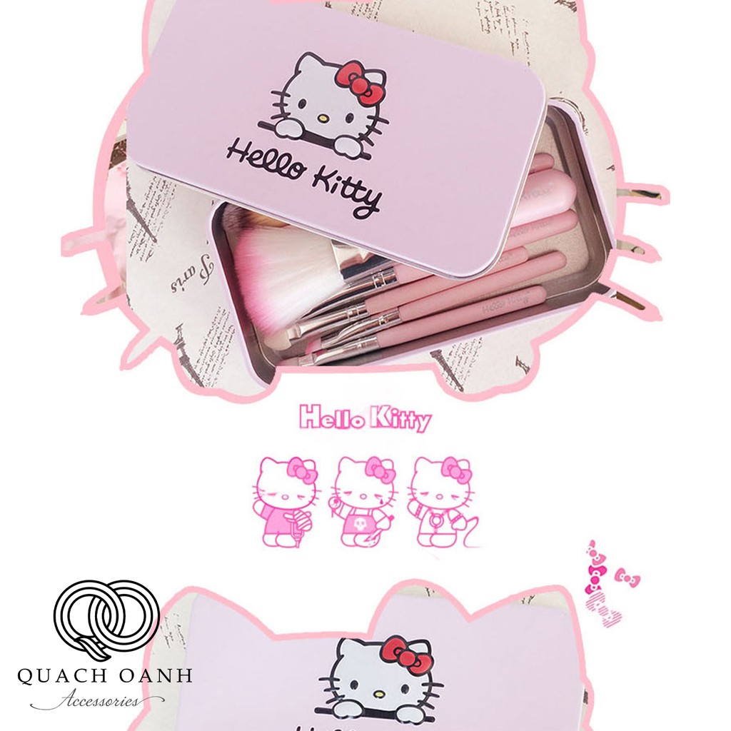 Bộ cọ trang điểm 8 cây Hello Kitty - CK1