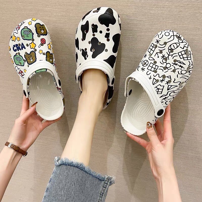 [ RẺ VÔ ĐỊCH][ HÀNG LOẠI1] Dép cross HOT 2021 , dép sục độn đế đi mưa ĐỦ HÌNH SIÊU XINH