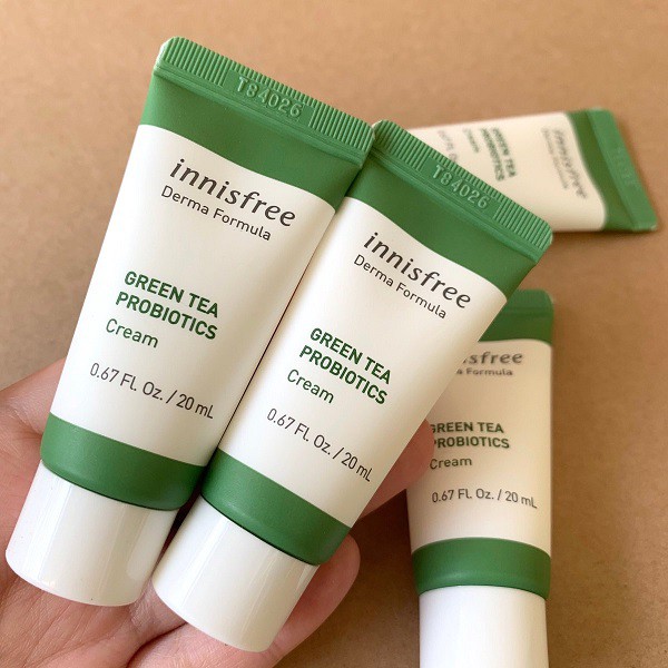 Kem dưỡng Innisfree Derma Formula Green Tea Probiotics Cream 20ml