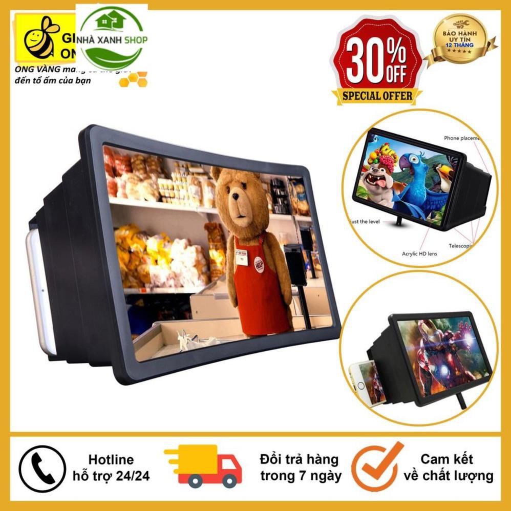Kính Xem Phim Phóng Đại Hình Ảnh Điện Thoại 3D 8 Inch Thế Hệ Mới 2020