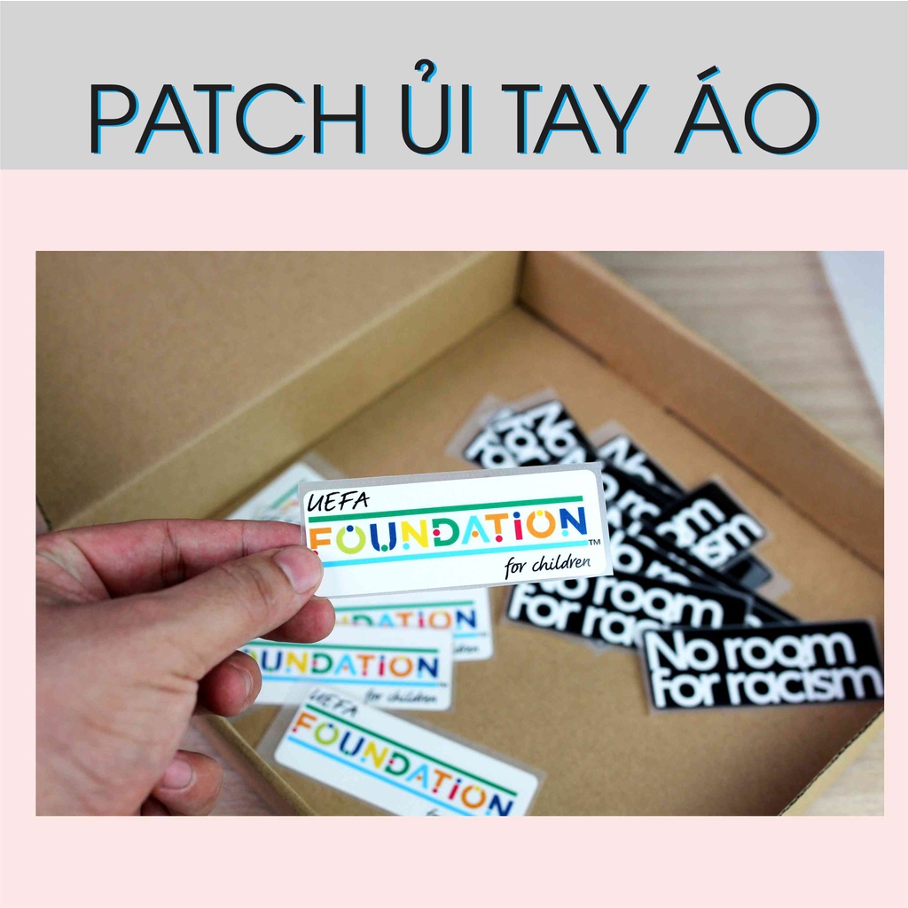 Patch Tay áo NO room và UEFA FOUNDATION