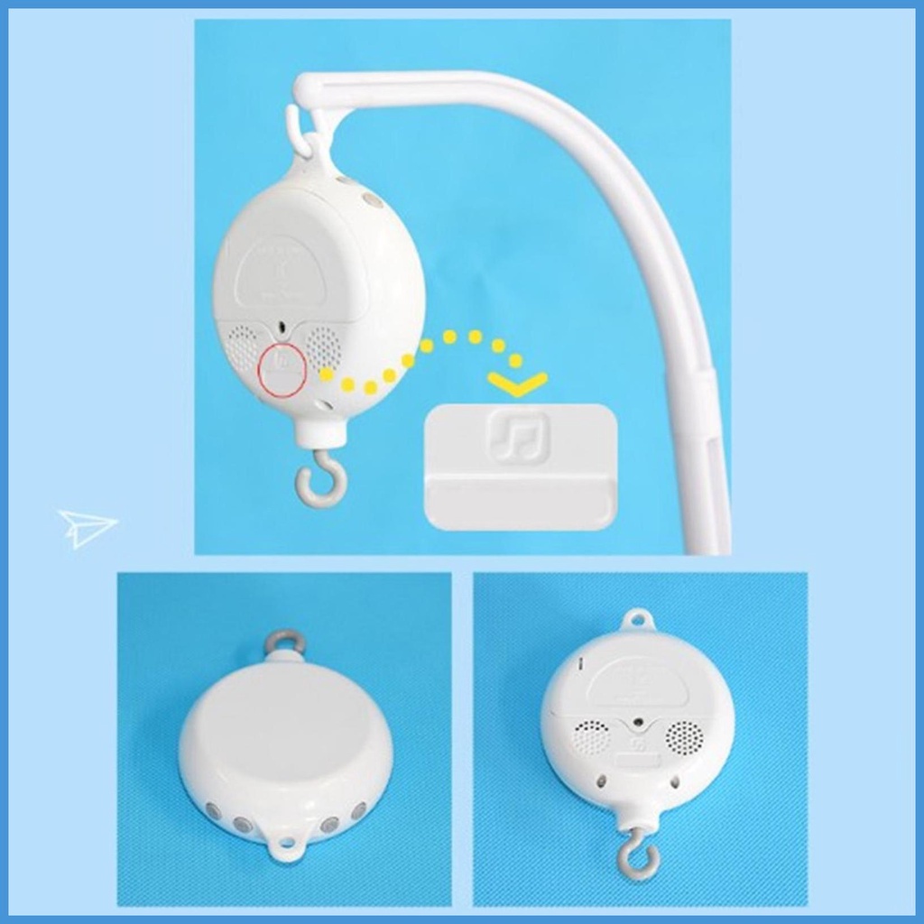 Hộp Nhạc Di Động Gắn Nôi Em Bé Với 35 Bài Hát Lvn