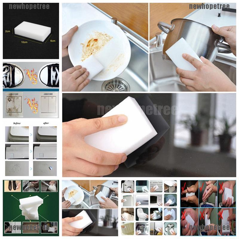 Bọt biển màu trắng dùng lau chùi