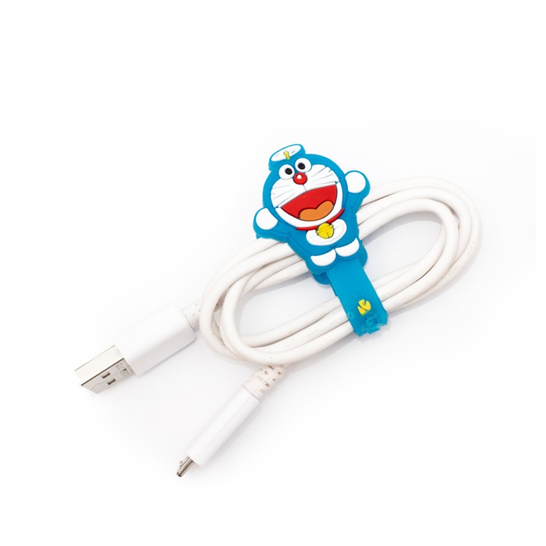 Doraemon 1 Phụ Kiện Bảo Vệ Dây Cáp Sạc Iphone Hình Doremon Dễ Thương