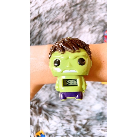 FULL SET KÈM ĐỒNG HỒ/BỘ QUẦN ÁO SIÊU NHÂN BATTMAN COMIC TAY NGẮN MẶT NẠ CHOÀNG