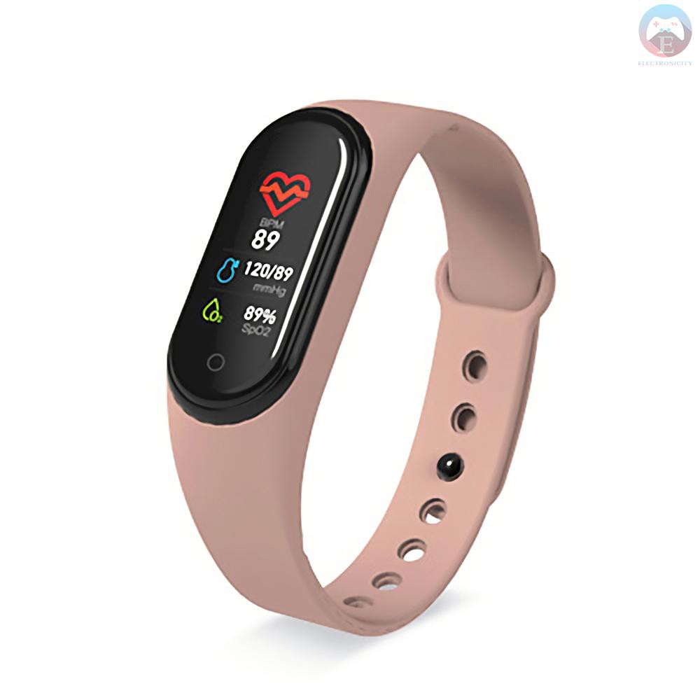 Ê M4 Smart Band Sports Tracker Fitness Bracelet Heart Rate Blood Pressure Sleep Monitor Body Temperature Measure Color Display