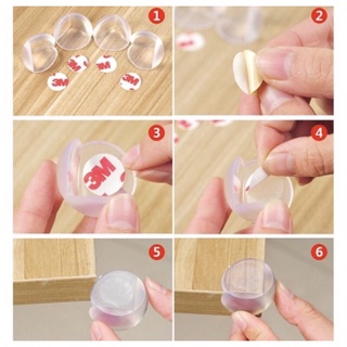Combo 4 chiếc Bịt góc bàn silicon an toàn cho bé