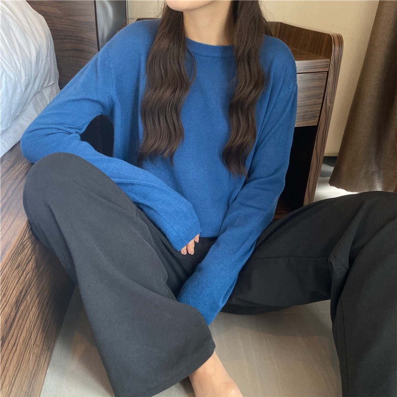 Áo dệt kim tay dài dáng rộng thời trang trẻ trung cho bạn gái | BigBuy360 - bigbuy360.vn